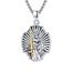 XIXLES St Henry Halsketten 925 Sterling Silber Saint Henry Anhänger Medaille Amulett Halskette St. Henry Schmuck Geschenk für Männer Frauen