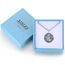 XIXLES St. Antonius Halskette 925 Sterling Silber St. Antonius Medaille Halskette Amulett Schutzschmuck Religiöse Geschenke,für Damen Herren,22"+2" Verlängerung
