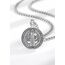 AEONSLOVE Heiliger Benedikt Halskette Silber 925 für Herren Damen Benedikt Kreuz Anhänger Benedikt Medaille Christliche Katholische Schmuck Religious Protector Talisman Kette