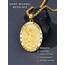 Shusukue Gold St. Michael Kette Sterling Silber Erzengel Saint Michael Amulett Schutzpatron Halskette Medaillen Gebetsmünzen Anhänger Christlicher Religiöser Schmuck für Frauen Männer