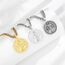 AEONSLOVE Heiliger Benedikt Halskette Silber 925 für Herren Damen Benedikt Kreuz Anhänger Benedikt Medaille Christliche Katholische Schmuck Religious Protector Talisman Kette (Weiße)