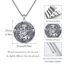 XIXLES St. Antonius Halskette 925 Sterling Silber St. Antonius Medaille Halskette Amulett Schutzschmuck Religiöse Geschenke,für Damen Herren,22"+2" Verlängerung