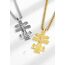 AEONSLOVE Caravaca Kreuz Kette Silber 925 Kreuzkette Silber Herren Kruzifix Halskette Damen Jesus Anhänger Religiöse Geschenke Schutzamulett Christlicher Schmuck Herren (goldene)