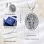 EUDORA Harmony Ball Kette Heilige Maria Wundertätige Medaille für Damen Herren Sterling Silber S925, Wunderbare Medaille Jungfrau Maria Halskette Anhänger Schmuck, Geschenk für Frauen Herren, 22"