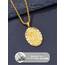 Shusukue Gold St. Michael Kette Sterling Silber Erzengel Saint Michael Amulett Schutzpatron Halskette Medaillen Gebetsmünzen Anhänger Christlicher Religiöser Schmuck für Frauen Männer