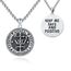 XIXLES 925 Sterling Silber Amulett Halskette, Heiliger Michael Schutz Halskette, St. Michael Anhänger Talisman Schmuck Geschenk für Männer, Herren Siegel Anhänger Halskette