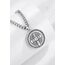 AEONSLOVE Heiliger Benedikt Halskette Silber 925 für Herren Damen Benedikt Kreuz Anhänger Benedikt Medaille Christliche Katholische Schmuck Religious Protector Talisman Kette