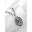 AEONSLOVE Jungfrau Maria Halskette Sterling Silber Virgen de Guadalupe Anhänger Madonna Wundertätige Medaille für Damen Herren Religiöse Amulett Schmuck Katholisch Christlich Geschenke