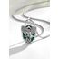 AEONSLOVE Erzengel Michael Kette Silber 925 für Damen Herren ST Michael Medaillon Anhänger Saint Michael Archangel Amulett Halskette Malachit Katholische Schmuck Religiöse Geschenk