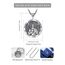 EUDORA Harmony Ball Heiliger Judas Thaddäus Kette Medaille für Damen Herren Sterling Silber 925, Vintage Heiliger Judas Thaddäus Amulett Anhänger Christlicher Schmuck Geschenke für Männer Frauen,61CM