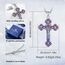EUDORA Harmony Ball Sterling Silber S925 Kreuz Kette für Damen Herren, Vintage Kruzifix Halskette Jesus Kreuz Anhänger Glaube Schmuck Christlicher Geschenk für Herren Frauen Mutter Vater, 22"+2"