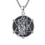 XIXLES Saint Uriel Halskette 925 Sterling Silber Erzengel St Uriel Anhänger Halskette Saint Uriel Medaille Schutz Amulett Halskette Christentum Schmuck Geschenke für Damen Herren