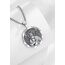 EUDORA Harmony Ball Heiliger Judas Thaddäus Kette Medaille für Damen Herren Sterling Silber 925, Vintage Heiliger Judas Thaddäus Amulett Anhänger Christlicher Schmuck Geschenke für Männer Frauen,61CM