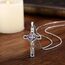 AEONSLOVE Kreuz Kette Silber 925 Kreuzkette Silber Herren Damen Jesus Kruzifix Halskette Benedikt Kreuz Anhänger Heilige Benedikt Medaille Christlicher Schmuck Katholischer Geschenke