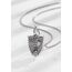 EUDORA Erzengel Michael Kette Medaille für Damen Herren Sterling Silber 925, Heilige Erzengel Michael Halskette Anhänger Christlicher Amulett Runen Christ Schmuck Geschenk für Frauen Männer,55CM