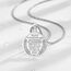 EUDORA Harmony Ball Heiliger Christophorus Kette Medaille für Damen Herren Sterling Silber 925, Christophorus Anhänger Amulett Halskette Christlicher Schmuck, Geschenke für Frauen, 24Zoll