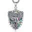 AEONSLOVE Erzengel Michael Anhänger Silber 925 für Damen Herren Heiliger Michael Medaille Kette Saint Michael Archangel Amulett Halskette Abalone-Muschel Katholische Schmuck Religiöse Geschenk