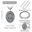 EUDORA Harmony Ball ST. Michael Kette Medaille für Damen Herren Sterling Silber 925, Heilige Erzengel Michael Halskette Anhänger Christlicher Katholisch Schmuck Geschenke für Frauen,61CM+ 51CM