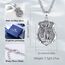 EUDORA Harmony Ball Heilige Michael Kette Medaille für Damen Herren Sterling Silber 925, Heilige Erzengel ST Michael Halskette Anhänger Christlicher Katholisch Schmuck Geschenke für Frauen, 55CM+61CM