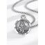 AEONSLOVE Heiliger Christophorus Anhänger Saint Christophorus Halskette Silber 925 für Herren Damen St Christopher Kette Christliche Katholische Schmuck Religious Protector Talisman Medaille