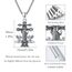XIXLES Saint Benedict Halskette Sterling Silber Caravaca Kreuz Halskette für Männer Frauen gesegnet St. Benedikt Anhänger große Amulett Caravaca Kreuz Anhänger Halsketten Talisman Schmuck Geschenke