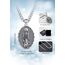 AEONSLOVE Jungfrau Maria Halskette Sterling Silber Virgen de Guadalupe Anhänger Madonna Wundertätige Medaille für Damen Herren Religiöse Amulett Schmuck Katholisch Christlich Geschenke