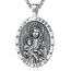 EUDORA Harmony Ball Heilige Joseph Kette Medaille für Damen Herren Sterling Silber 925, Heilige ST Joseph Halskette Anhänger Christlicher Schmuck Vatertag Geschenke für Vater Ehemann, 55CM + 61CM