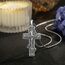 EUDORA Harmony Ball Kreuz Kette für Damen Herren Sterling Silber S925 Orthodox, Vintage Kruzifix Halskette Jesus Kreuz Anhänger Glaube Schmuck Christlicher Geschenk für Herren Frauen Vater, 22"+2"