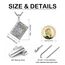XIXLES Erzengel Uriel Halskette 925 Sterling Silber Charm St. Uriel Amulett Anhänger Halsketten, Heiliger Erzengel Uriel Schutzmedaille Feiner Schmuck Geschenk für Frauen Männer