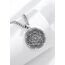 AEONSLOVE Siegel der Sieben Erzengel Halskette Silber 925 für Herren Damen 7 Erzengel Talisman Medaille Pentagramm Schutzamulett Religiöse Schmuck, 55,8 + 5cm Kette