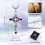AEONSLOVE Kreuz Kette Silber 925 Kreuzkette Silber Herren Damen Jesus Kruzifix Halskette Benedikt Kreuz Anhänger Heilige Benedikt Medaille Christlicher Schmuck Katholischer Geschenke