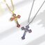 EUDORA Harmony Ball Sterling Silber S925 Kreuz Kette für Damen Herren, Vintage Kruzifix Halskette Jesus Kreuz Anhänger Glaube Schmuck Christlicher Geschenk für Herren Frauen Mutter Vater, 22"+2"