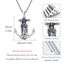 XIXLES Saint Benedict Halskette 925 Sterling Silber St Benedict Anker Religiöser Beschützer Anhänger St. Benedict San Benito Halsketten Schmuck Geschenke für Frauen Männer