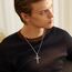 AEONSLOVE Kreuz Kette Silber 925 Kreuzkette Silber Herren Damen Jesus Kruzifix Halskette Benedikt Kreuz Anhänger Heilige Benedikt Medaille Christlicher Schmuck Katholischer Geschenke
