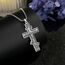 EUDORA Harmony Ball Kreuz Kette für Damen Herren Sterling Silber S925 Orthodox, Vintage Kruzifix Halskette Jesus Kreuz Anhänger Glaube Schmuck Christlicher Geschenk für Herren Frauen Vater, 22"+2"
