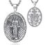 EUDORA Harmony Ball Kette Heilige Maria Wundertätige Medaille für Damen Herren Sterling Silber S925, Wunderbare Medaille Jungfrau Maria Halskette Anhänger Schmuck, Geschenk für Frauen Herren, 22"