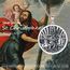 XIXLES St Christopherus Medaille für Männer Frauen Saint Christopherus Anhänger Halskette 925 Sterling Silber Rund Katholisches Amulett Beschütze uns Schmuck Geschenke,22+2 Zoll Verlängerung