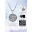 AEONSLOVE Heiliger Benedikt Halskette Silber 925 für Herren Damen Benedikt Kreuz Anhänger Benedikt Medaille Christliche Katholische Schmuck Religious Protector Talisman Kette