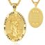 EUDORA Harmony Ball Gold Heiliger Judas Thaddäus Kette Medaille für Damen Herren Sterling Silber 925, Heiliger Judas Thaddäus Amulett Anhänger Christlicher Schmuck Geschenke für Frauen Männer,55CM