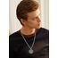 AEONSLOVE Siegel der Sieben Erzengel Halskette Silber 925 für Herren Damen 7 Erzengel Talisman Medaille Pentagramm Schutzamulett Religiöse Schmuck, 55,8 + 5cm Kette