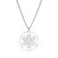EUEAVAN Metatrons Würfel Halskette Metatron Würfel Heilige Geometrie Anhänger Siegel von Erzengel Engel Metatron Statement Halsketten Spiritueller Schutz Talisman für Frauen (Metatron groß silber2)