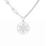 EUEAVAN Metatrons Würfel Halskette Metatron Würfel Heilige Geometrie Anhänger Siegel von Erzengel Engel Metatron Statement Halsketten Spiritueller Schutz Talisman für Frauen (Silber 2)