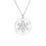EUEAVAN Metatrons Würfel Halskette Metatron Würfel Heilige Geometrie Anhänger Siegel von Erzengel Engel Metatron Statement Halsketten Spiritueller Schutz Talisman für Frauen (groß Metatron silber)