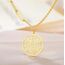 EUEAVAN Metatrons Würfel Halskette Metatron Würfel Heilige Geometrie Anhänger Siegel von Erzengel Engel Metatron Statement Halsketten Spiritueller Schutz Talisman für Frauen (Gold 2)