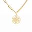 EUEAVAN Metatrons Würfel Halskette Metatron Würfel Heilige Geometrie Anhänger Siegel von Erzengel Engel Metatron Statement Halsketten Spiritueller Schutz Talisman für Frauen (Gold 2)