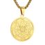 AFSTALR Halskette Herren 7 Erzengel Siegel Medaille Talisman Siegel der Sieben Erzengel Amulett Ketten Anhänger Edelstahl Solomon Schmuck für Herren Männer OR C