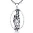 YEESIA Jungfrau Maria Halskette für Frauen 925 Sterling Silber Mary Miraculous Medal Our Lady Of Guadalupe Anhänger Halskette Religiöser Schmuck Geschenke