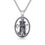 YEESIA Hekate Halskette 925 Sterling Silber Hekate Anhänger Halskette Retro religiöse Halskette Göttin Schmuck Geschenk für Frauen