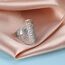 Amaxer Edelstahl Metatrons Cube Ring für Frauen Erzengel Metatron Schutzerklärung Ausgehöhlt Damen Band Ring Schmuck für Dame
