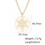 EUEAVAN Metatrons Würfel Halskette Metatron Würfel Heilige Geometrie Anhänger Siegel von Erzengel Engel Metatron Statement Halsketten Spiritueller Schutz Talisman für Frauen (Großer Metatron gold 2)
